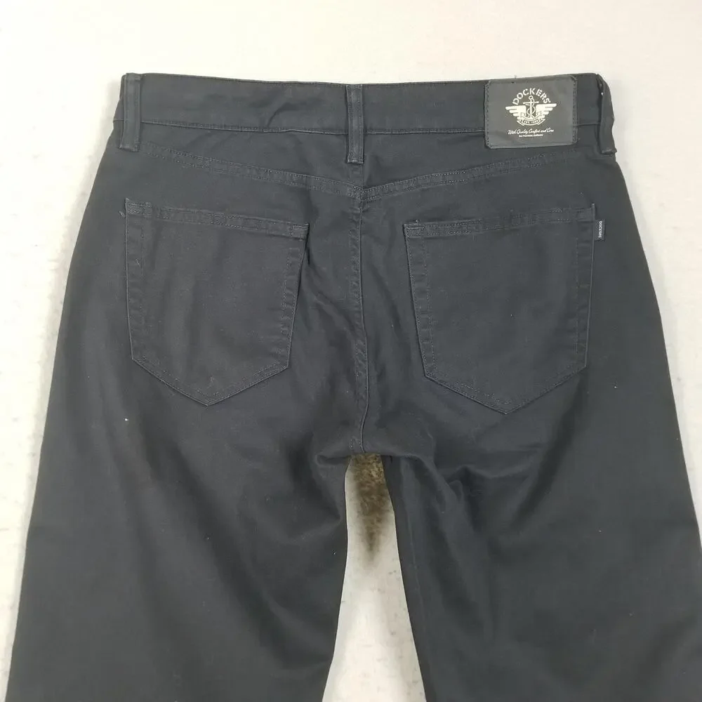 Dockers Slim Taper Jeans‎ Mens 30x34 Black All Seasons Tech Stretch Denim Pants